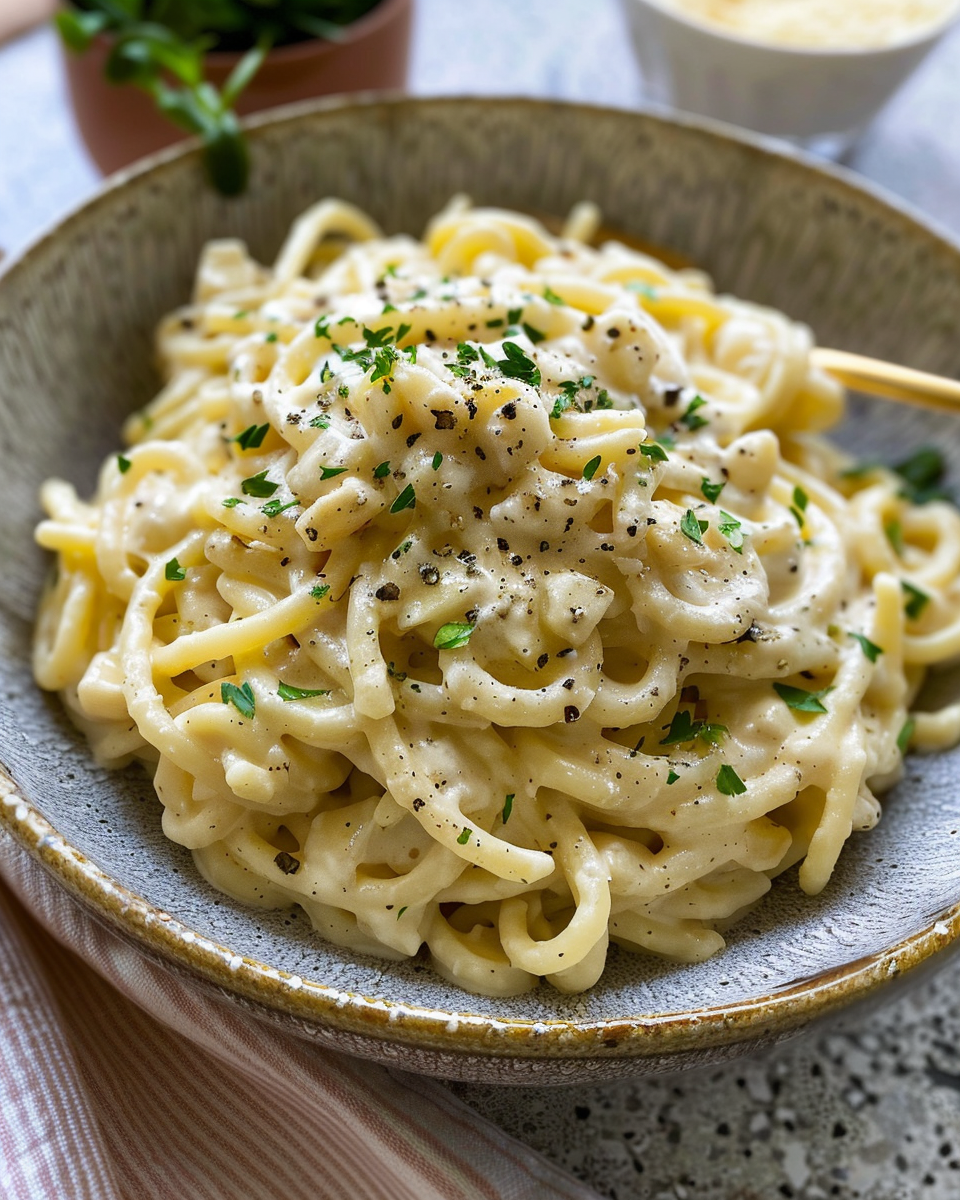 One Pot Creamy Garlic Pasta