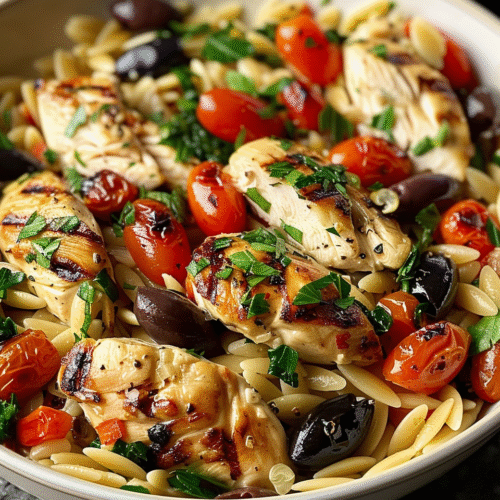 Mediterranean Chicken Orzo Recipe