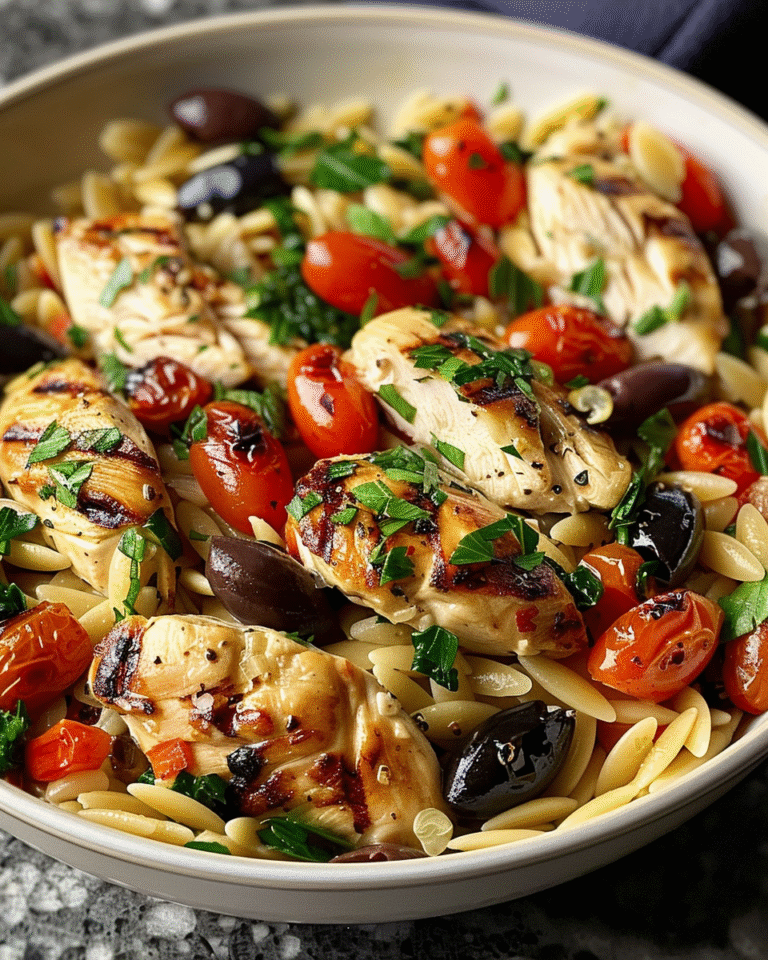 Mediterranean Chicken Orzo Recipe