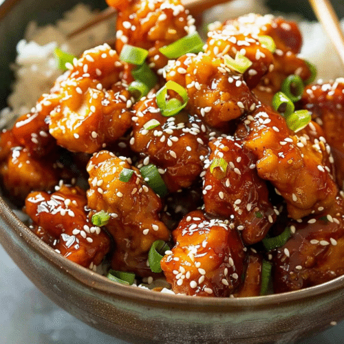 General Tso’s Chicken with Rice