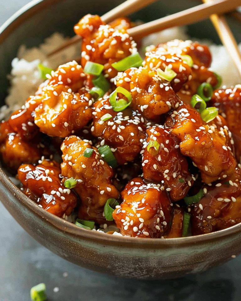 General Tso’s Chicken with Rice