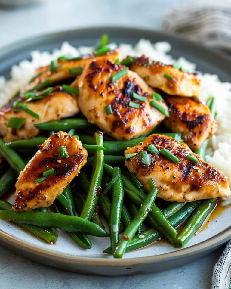 Chicken Breast and Green Beans with Rice