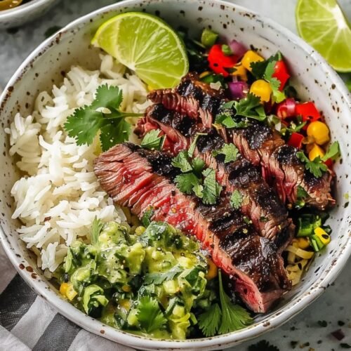 Cilantro Lime Steak Bowls