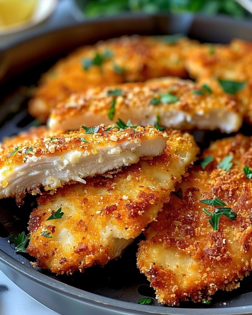 Air Fryer Parmesan Crusted Chicken