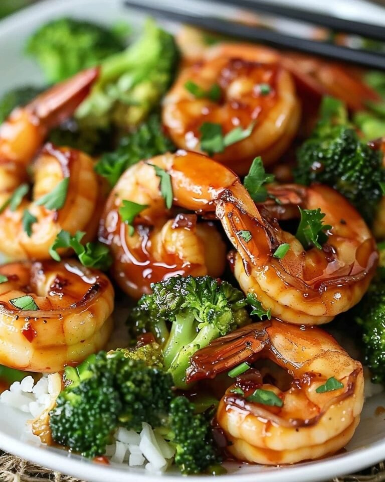 Honey Garlic Butter Shrimp & Broccoli