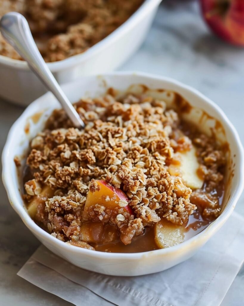Healthy Breakfast Apple Crumble