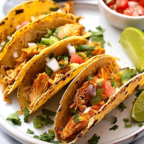 Mini Baked Chicken Tacos