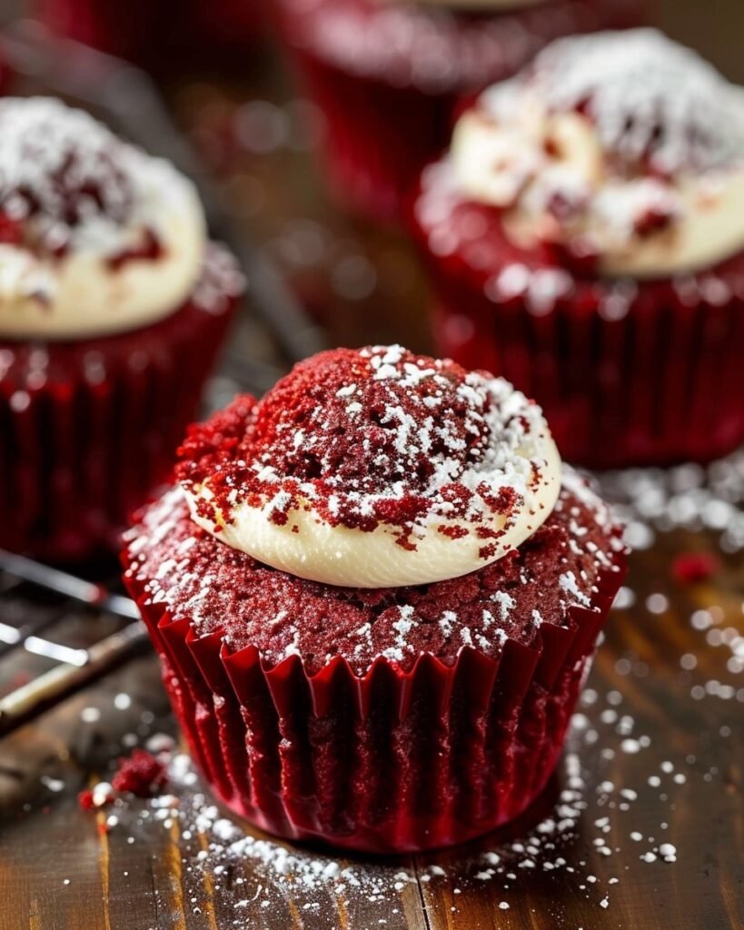 red velvet cake with a molten chocolate