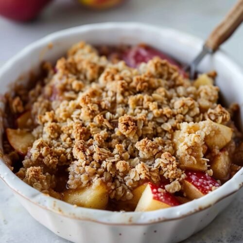 Healthy Breakfast Apple Crumble