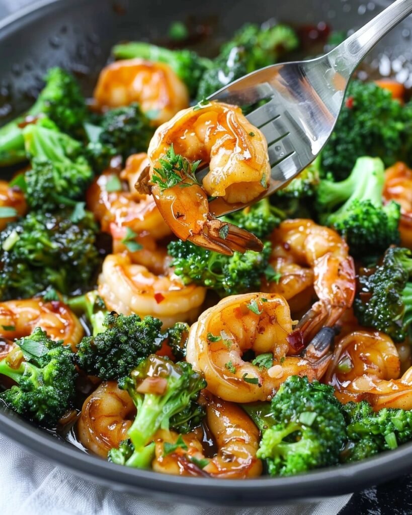 Honey Garlic Butter Shrimp & Broccoli