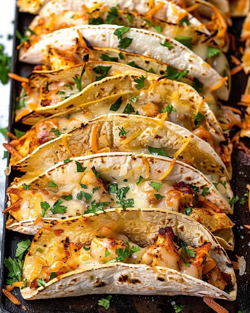 Mini Baked Chicken Tacos