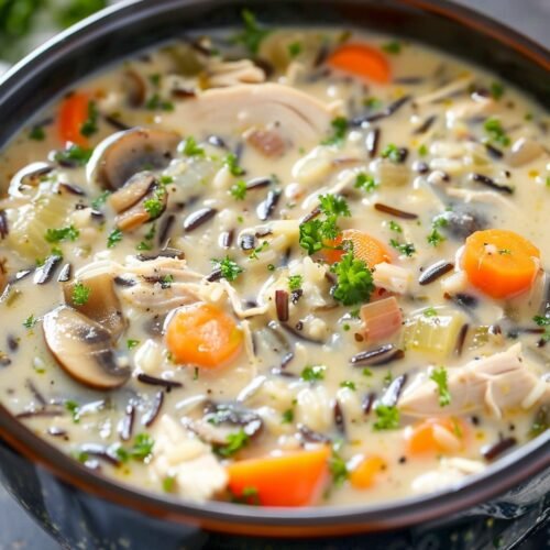 Slow Cooker Chicken and Wild Rice Soup