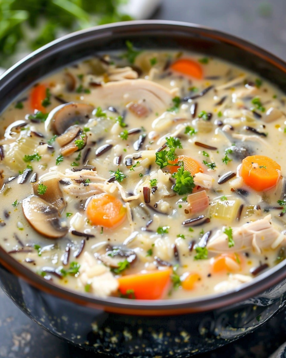 Slow Cooker Chicken and Wild Rice Soup