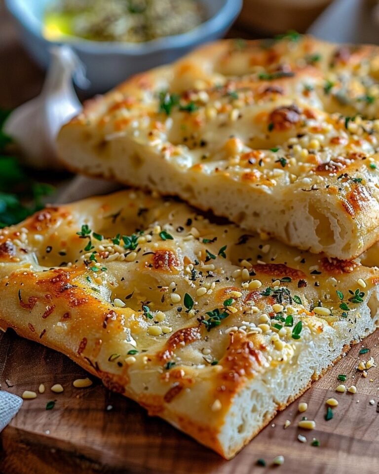 Garlic Parmesan Focaccia Bread Recipe