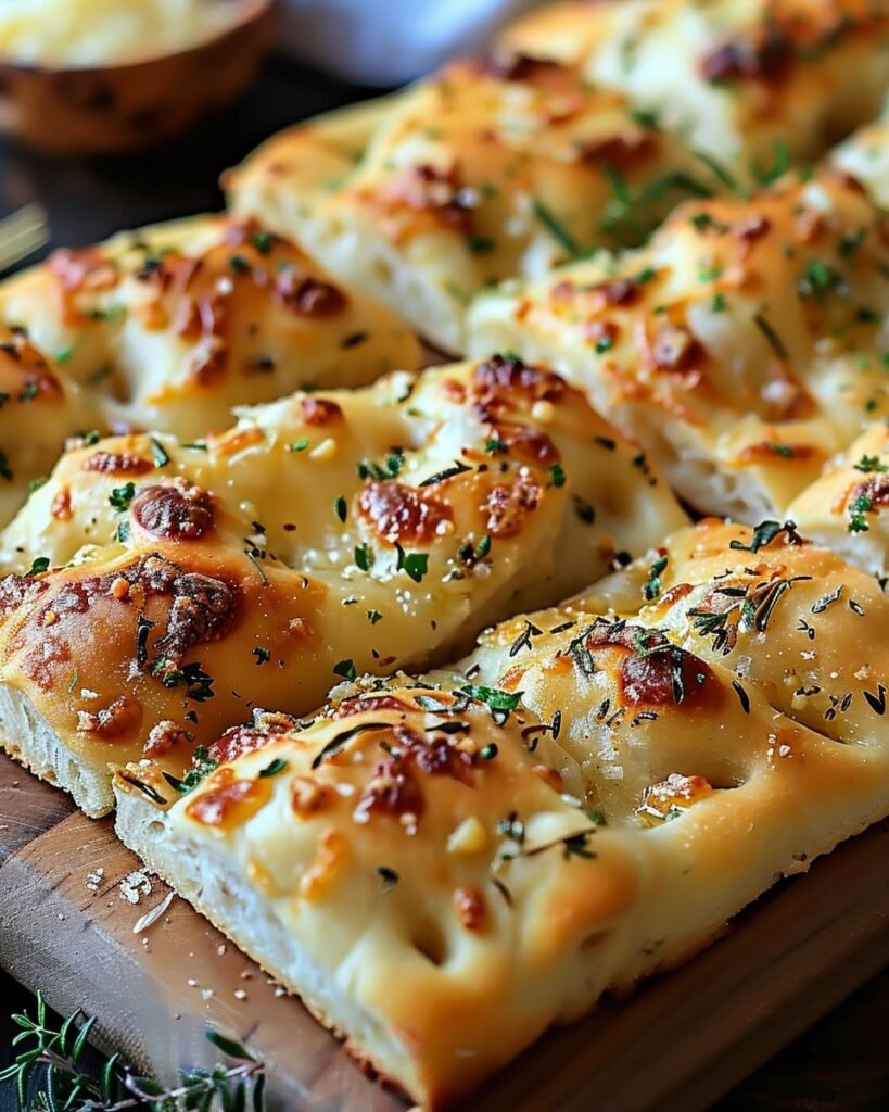 Garlic Parmesan Focaccia Bread Recipe