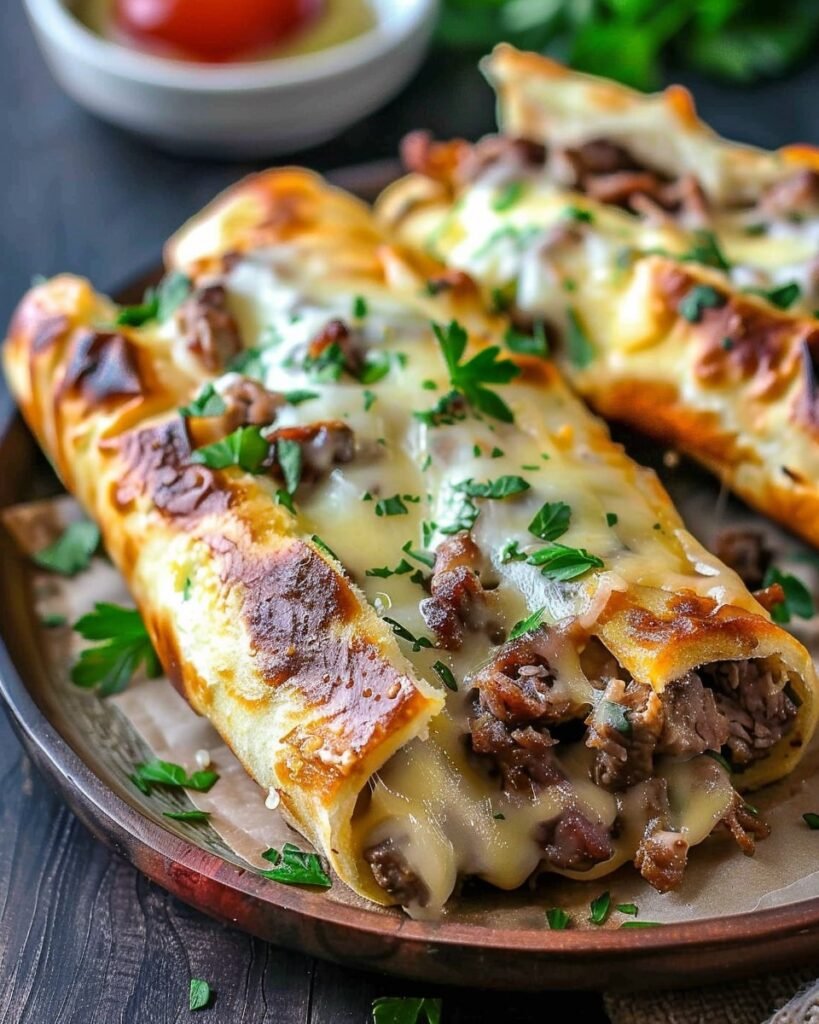 Keto Cheesesteak Roll Ups
