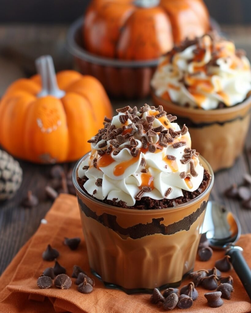 No Bake Pumpkin Patch Dirt Cups