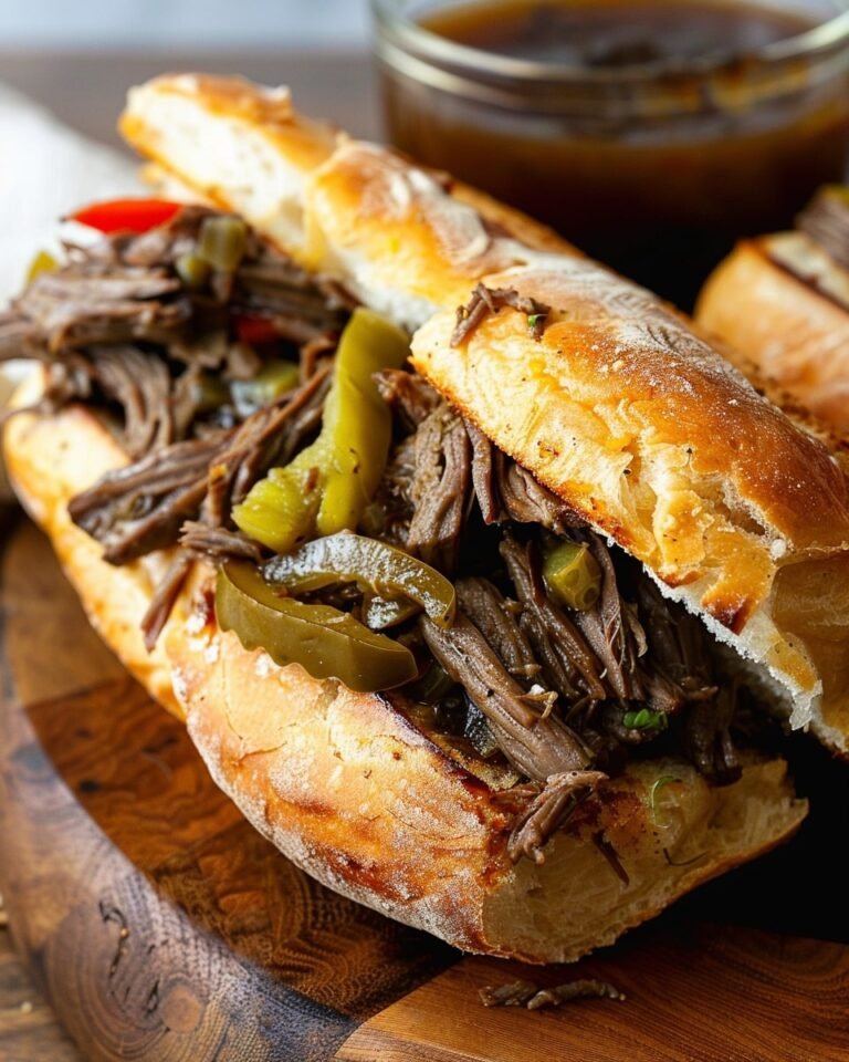Slow Cooker Italian Beef Sandwiches