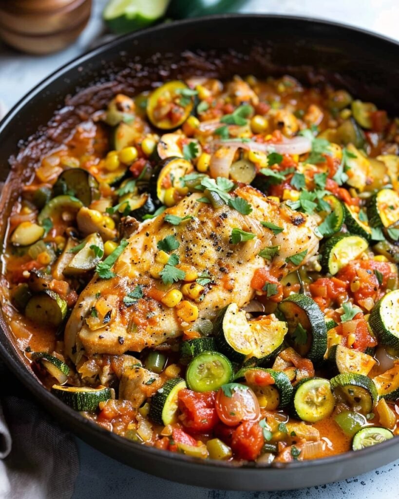 Healthy Tex Mex Chicken Skillet 