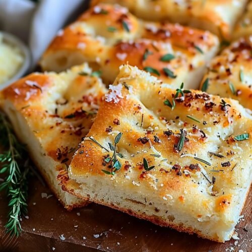 Garlic Parmesan Focaccia Bread Recipe