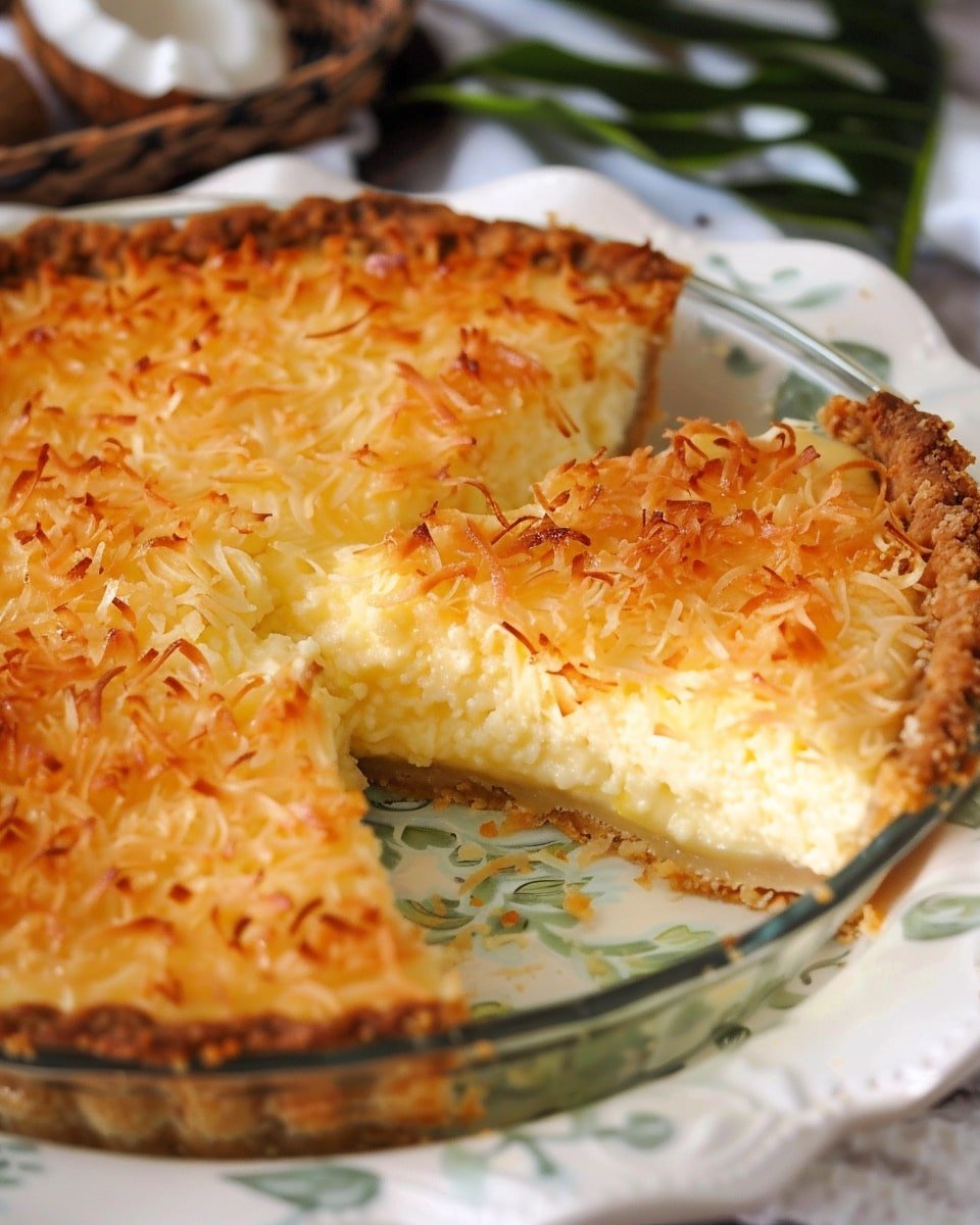 Impossible Coconut Custard Pie