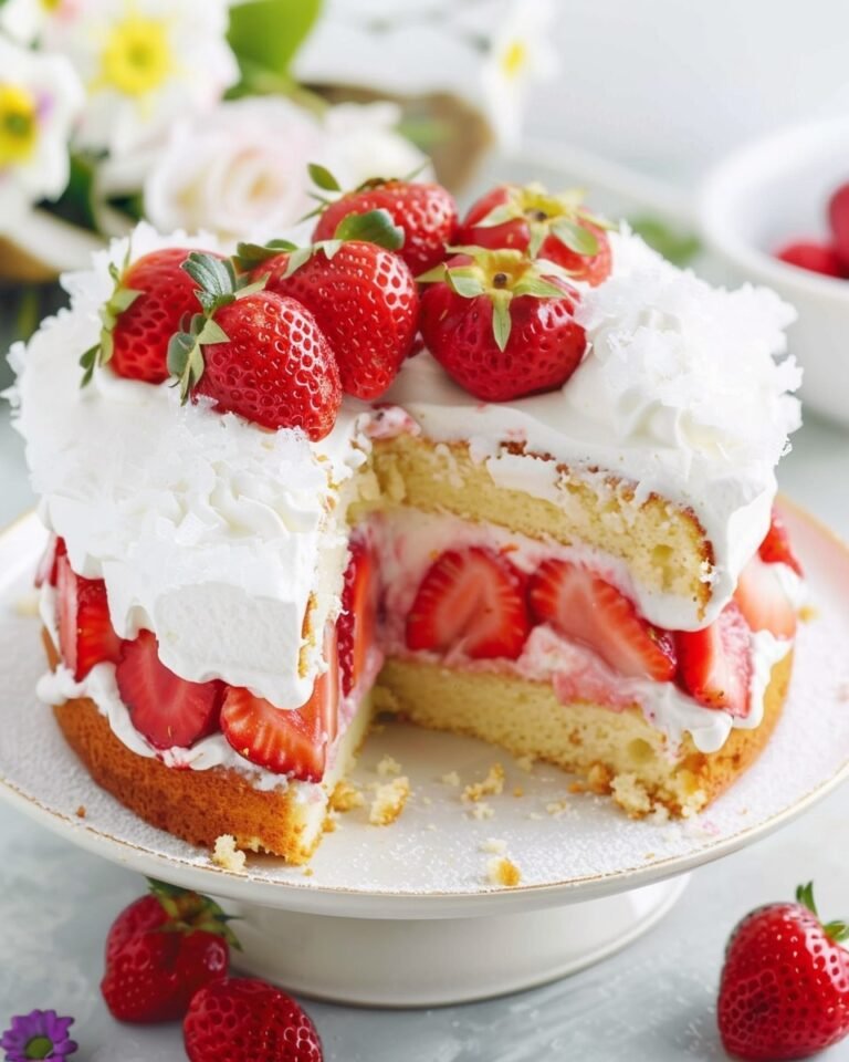 Strawberry Shortcake Poke Cake