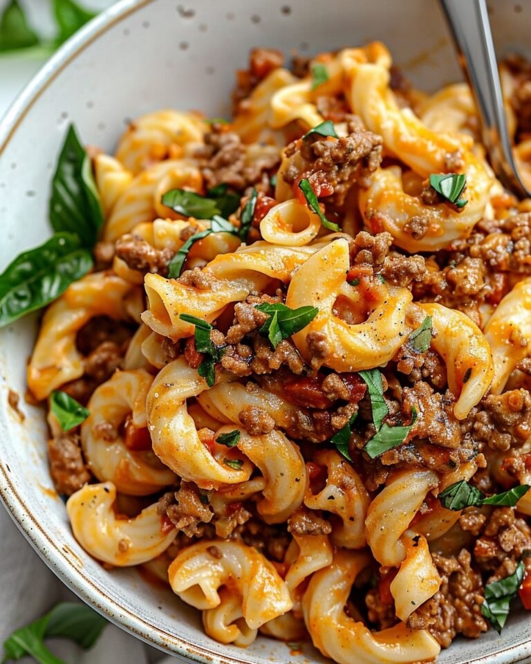 High-Protein Creamy Beef Pasta