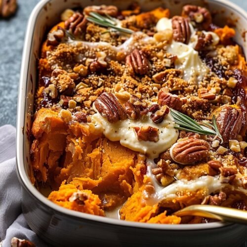 Southern Maple Sweet Potato Casserole