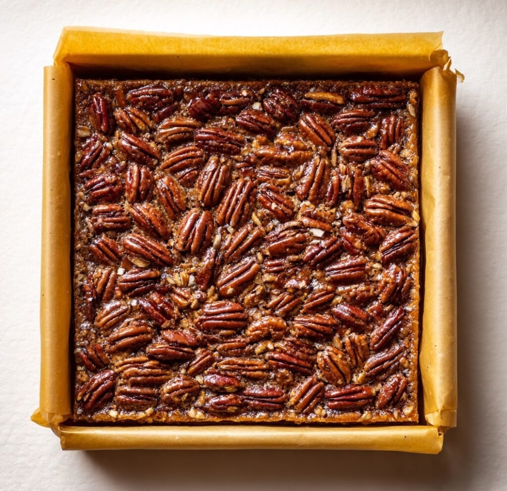 Vegan Pecan Pie Bars Process