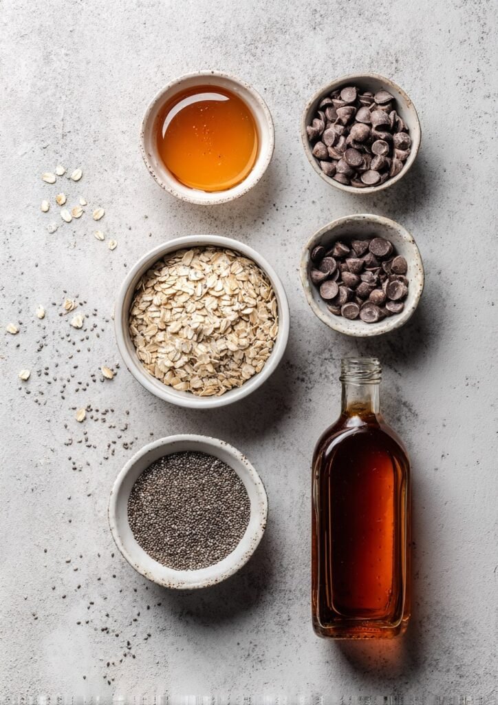 Cookie Dough Overnight Oats Ingredients
