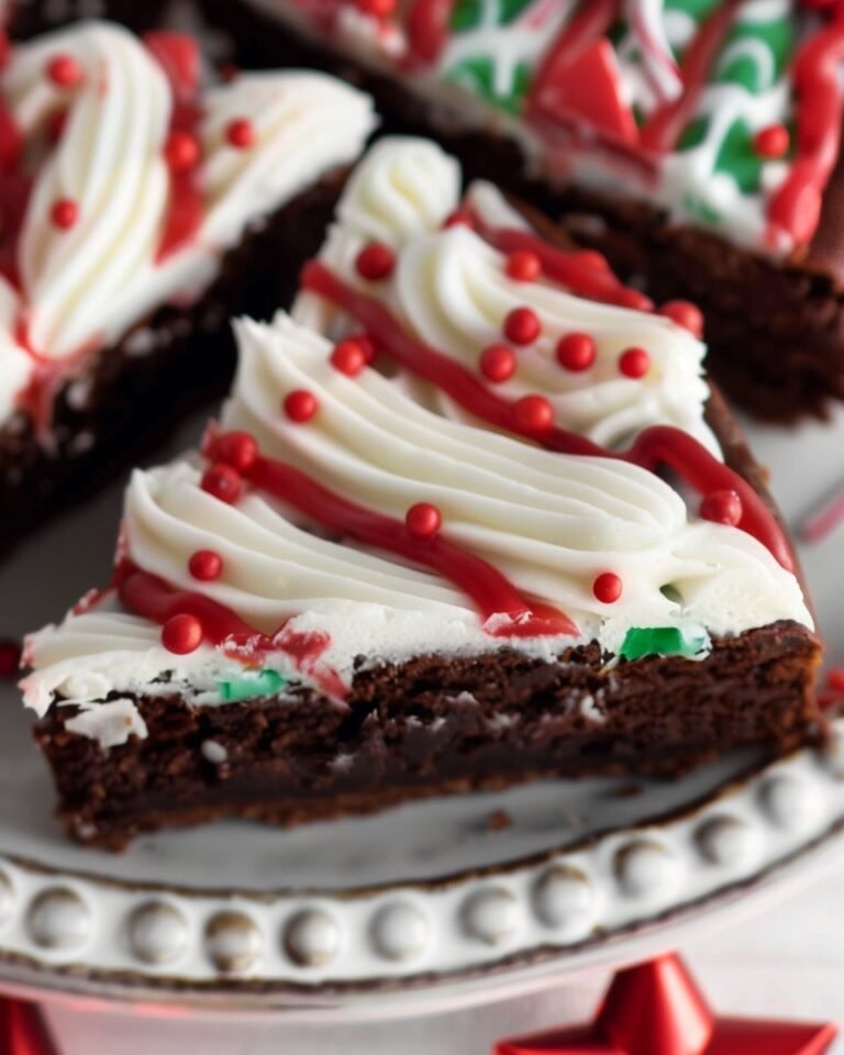 Frosted Holiday Brownies