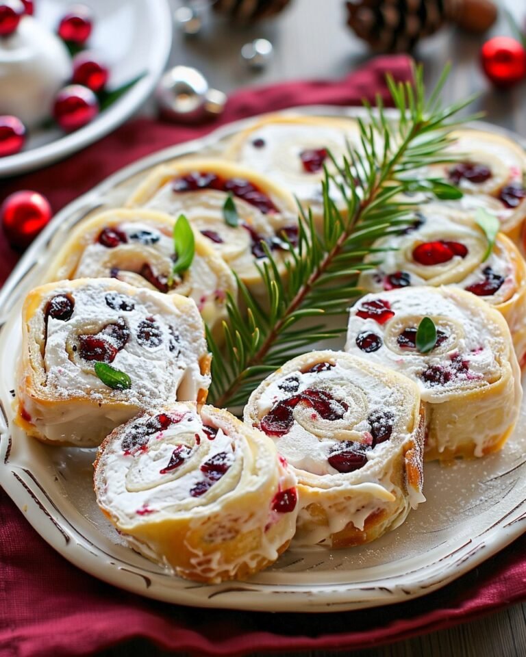 Savory Holiday Cranberry Roll Ups