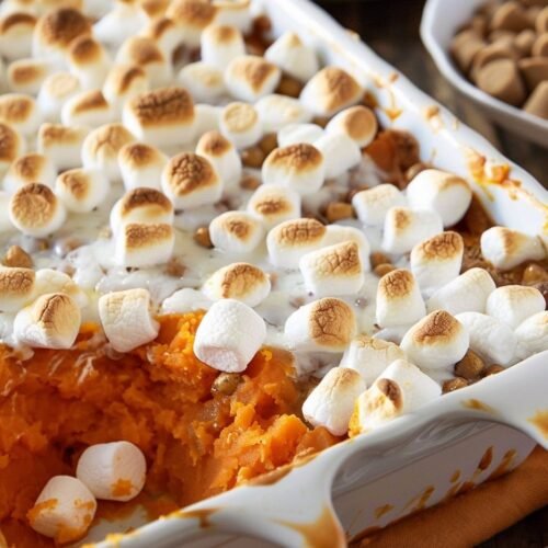 Sweet Potato Casserole with Marshmallows