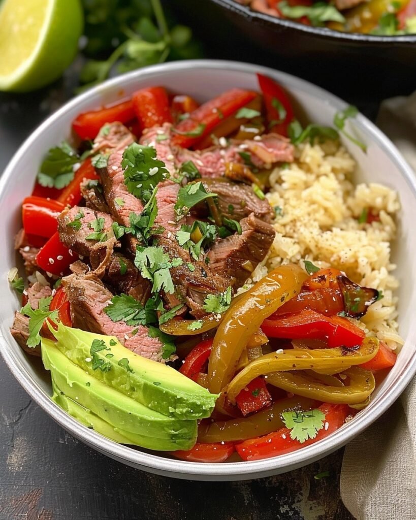 Healthy Steak Fajita Bowl