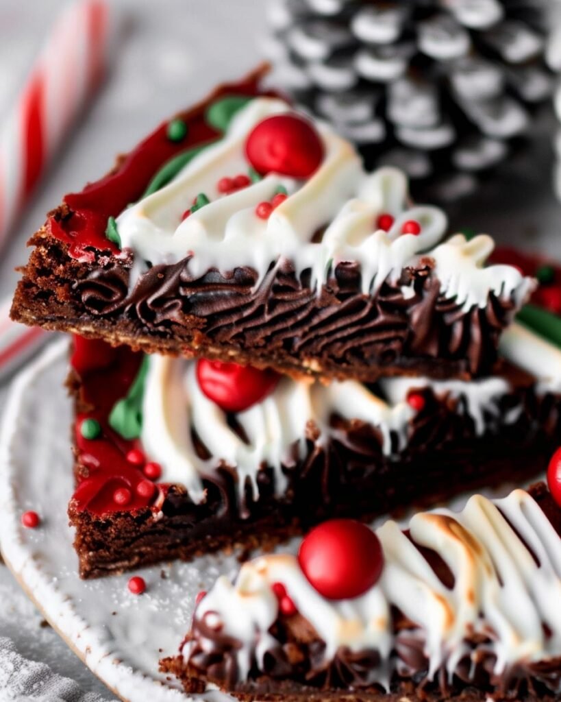 Frosted Holiday Brownies