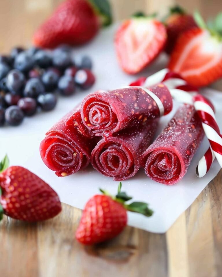 strawberry Homemade Fruit Roll Ups