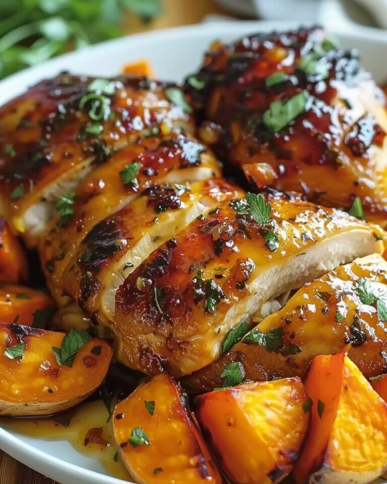 Maple-Glazed Chicken with Sweet Potatoes