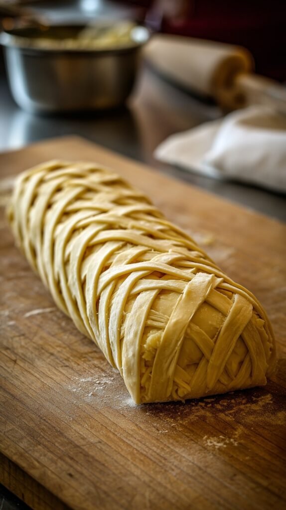Vegan Mushroom Wellington Process