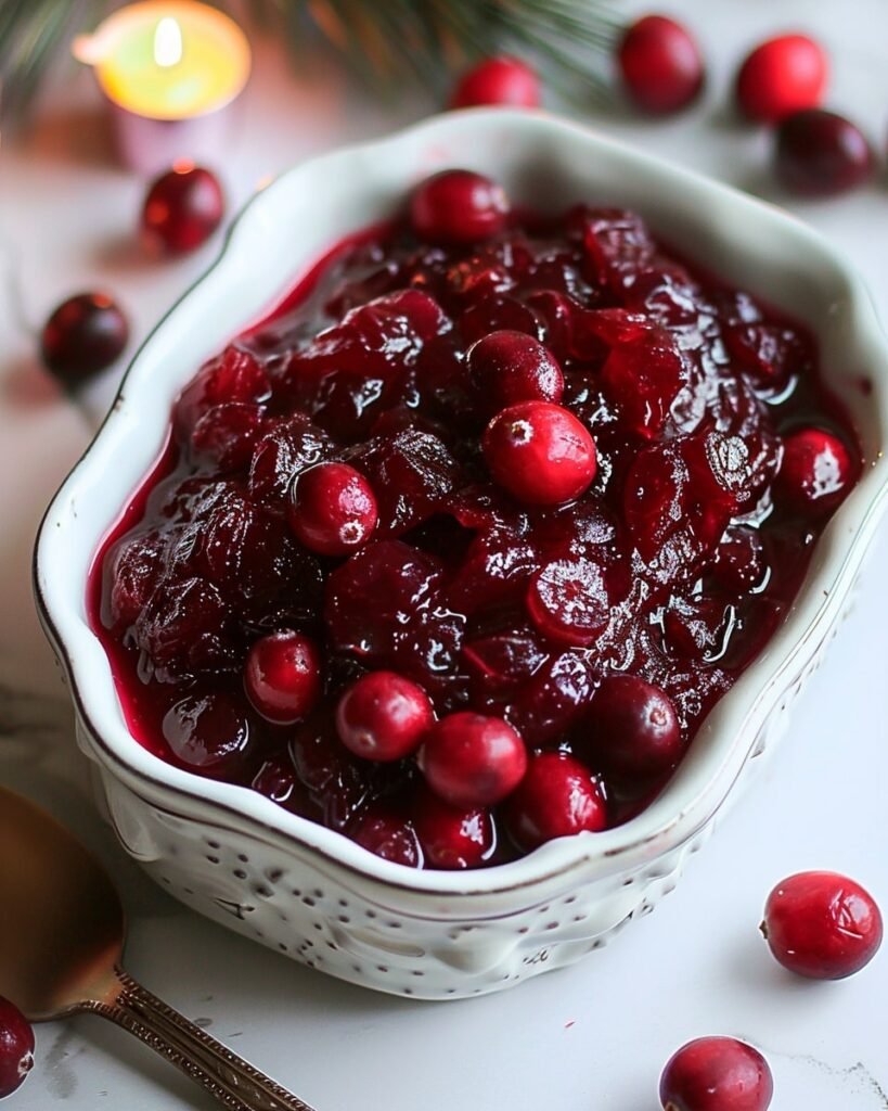 Homemade Cranberry Sauce with Orange