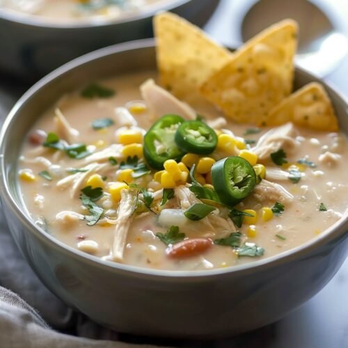 Crockpot White Chicken Chili Soup