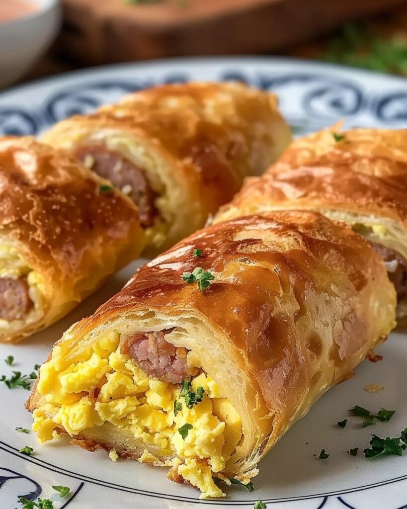 Sausage Egg Breakfast Roll-Ups