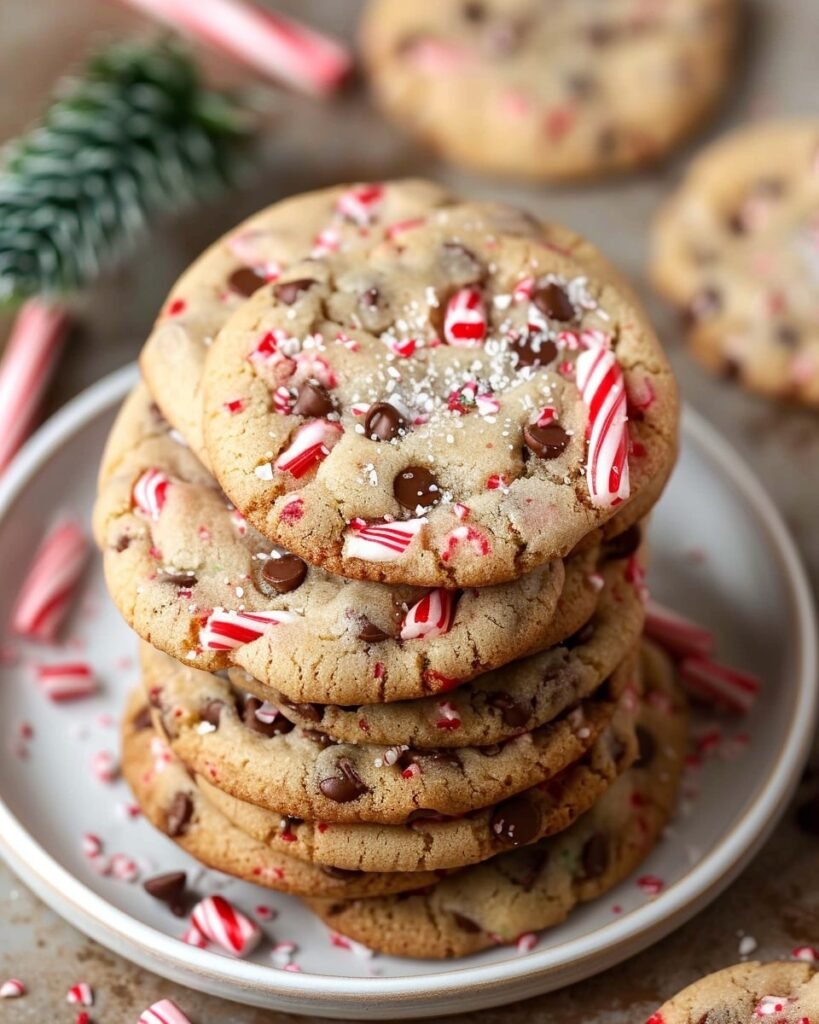 Peppermint Chocolate Chip Cookies