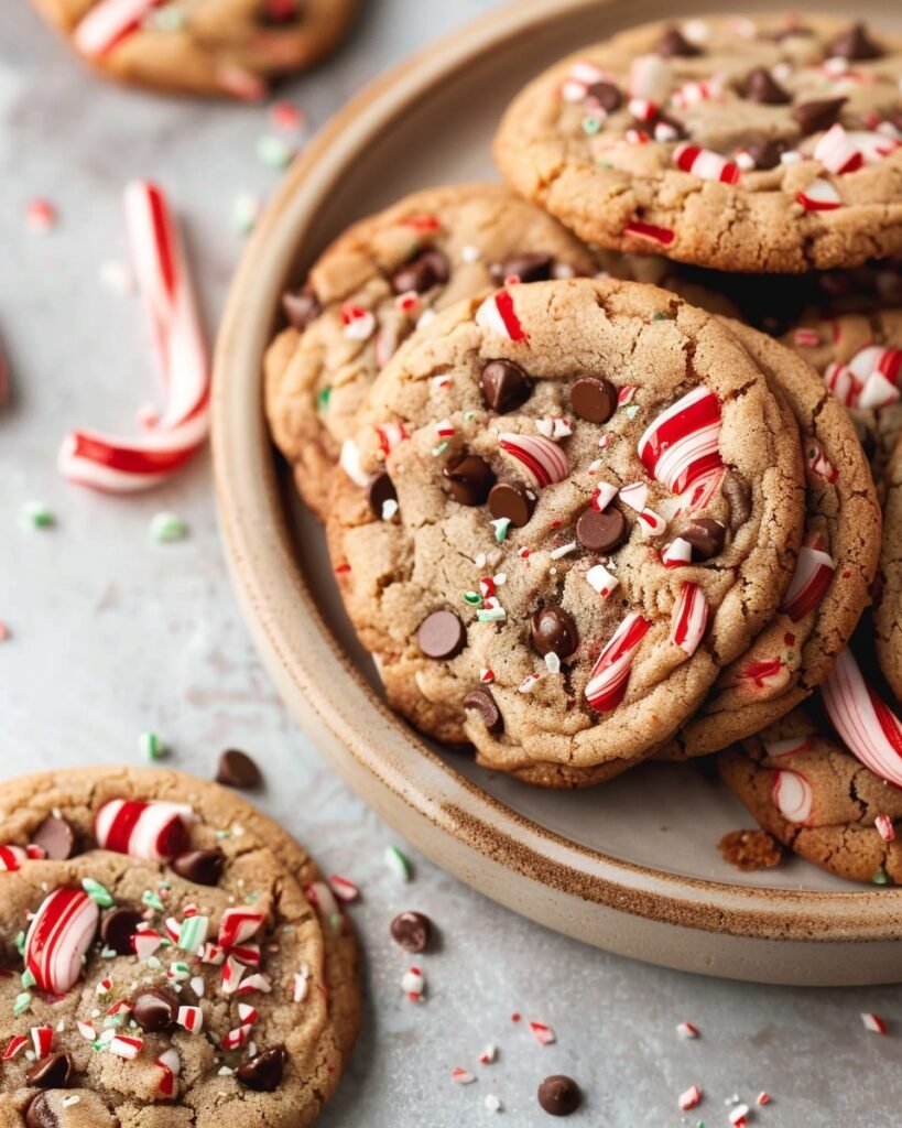 Peppermint Chocolate Chip Cookies
