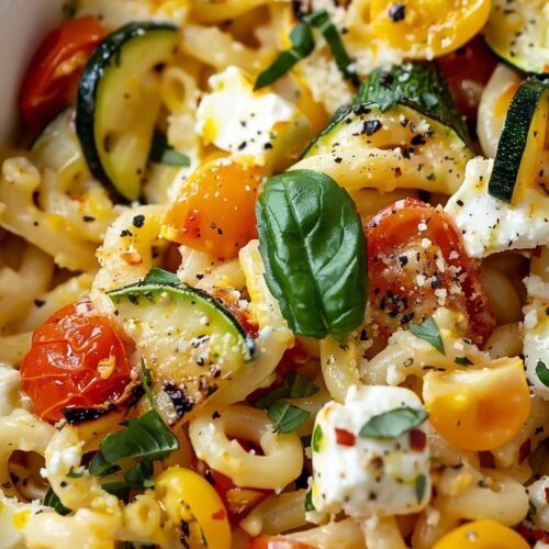 Baked Feta Pasta with Roasted Veggies