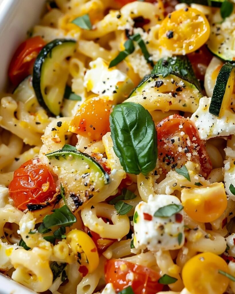Baked Feta Pasta with Roasted Veggies