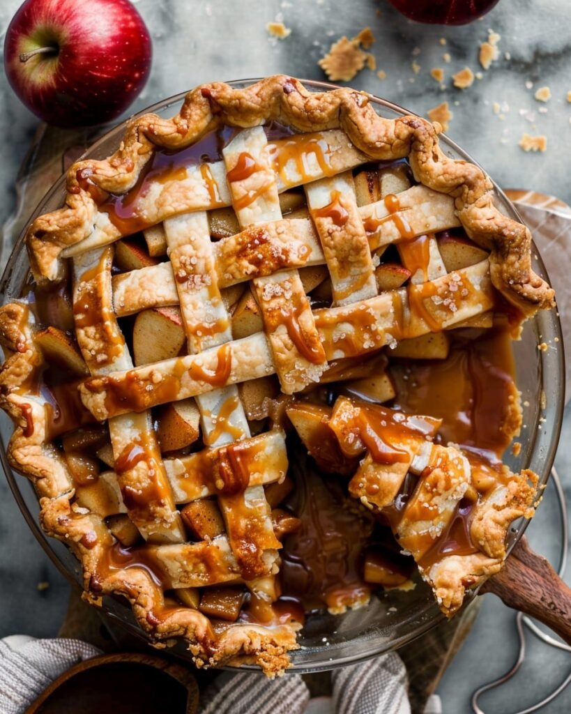 Salted Caramel Apple Pie