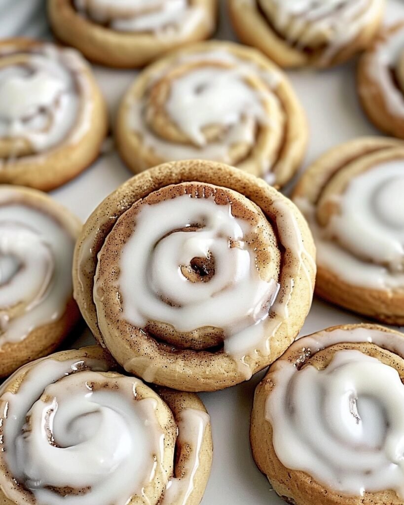 Soft & Gooey Cinnamon Roll Cookies