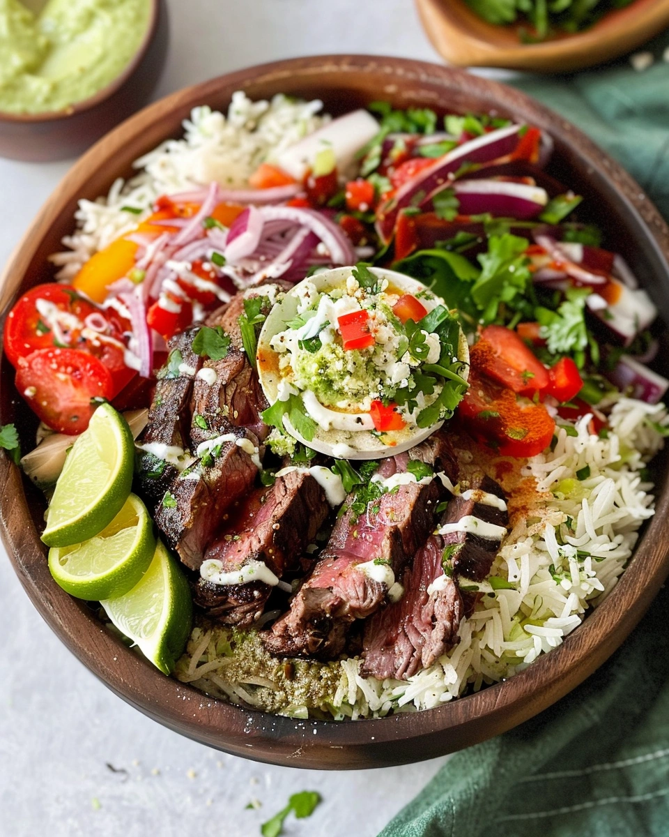 Healthy Cilantro Lime Steak Bowls