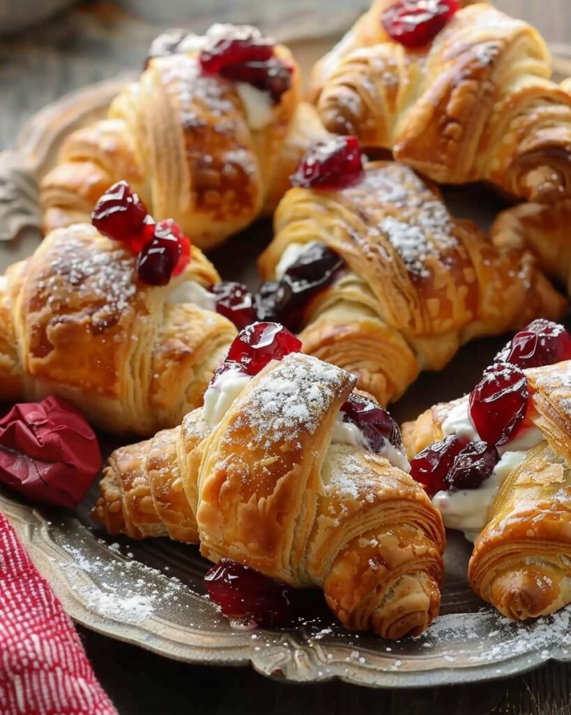 Cranberry Cream Cheese Crescent Bites