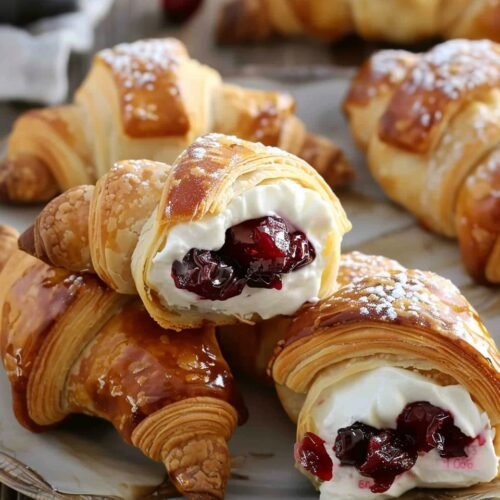 Cranberry Cream Cheese Crescent Bites